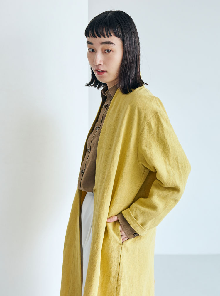 厚手麻コーディネートイメージ