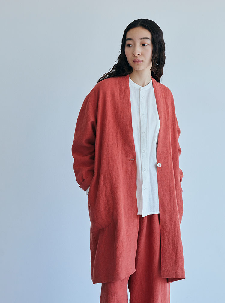 厚手麻コーディネートイメージ