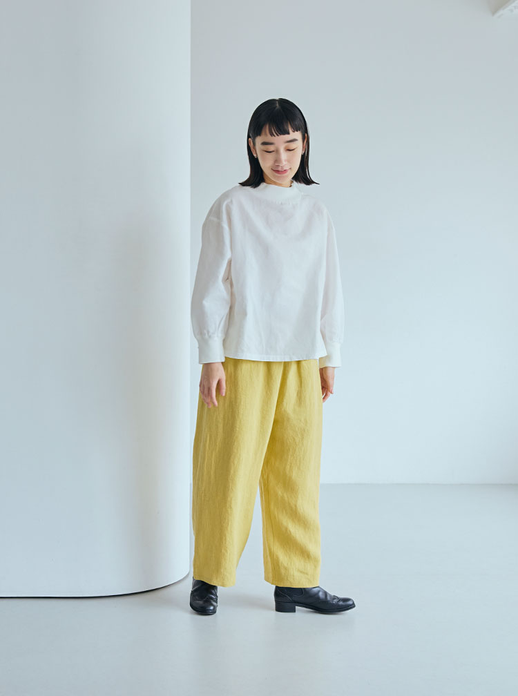 厚手麻コーディネートイメージ