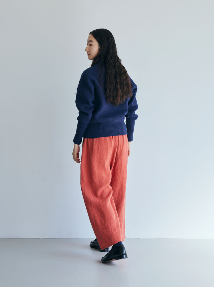 厚手麻コーディネートイメージ