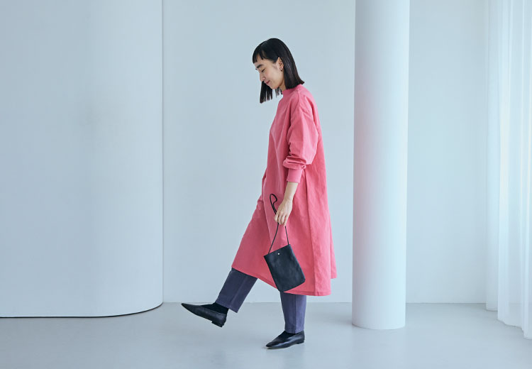 綿麻ハイネック