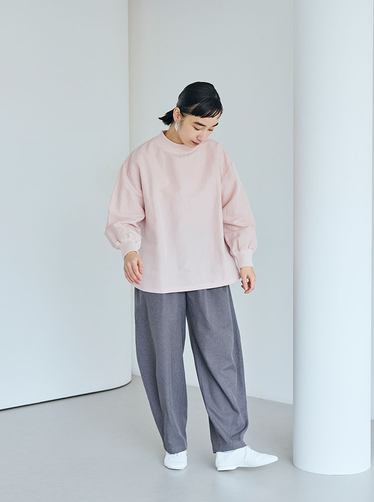 綿麻ハイネック