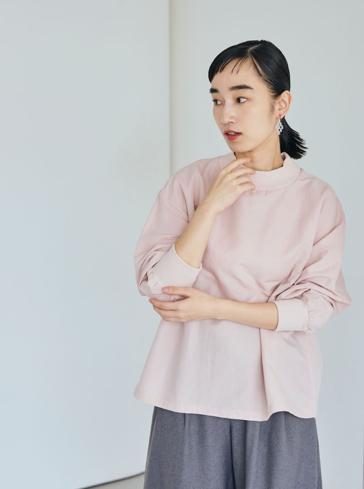 綿麻ハイネック