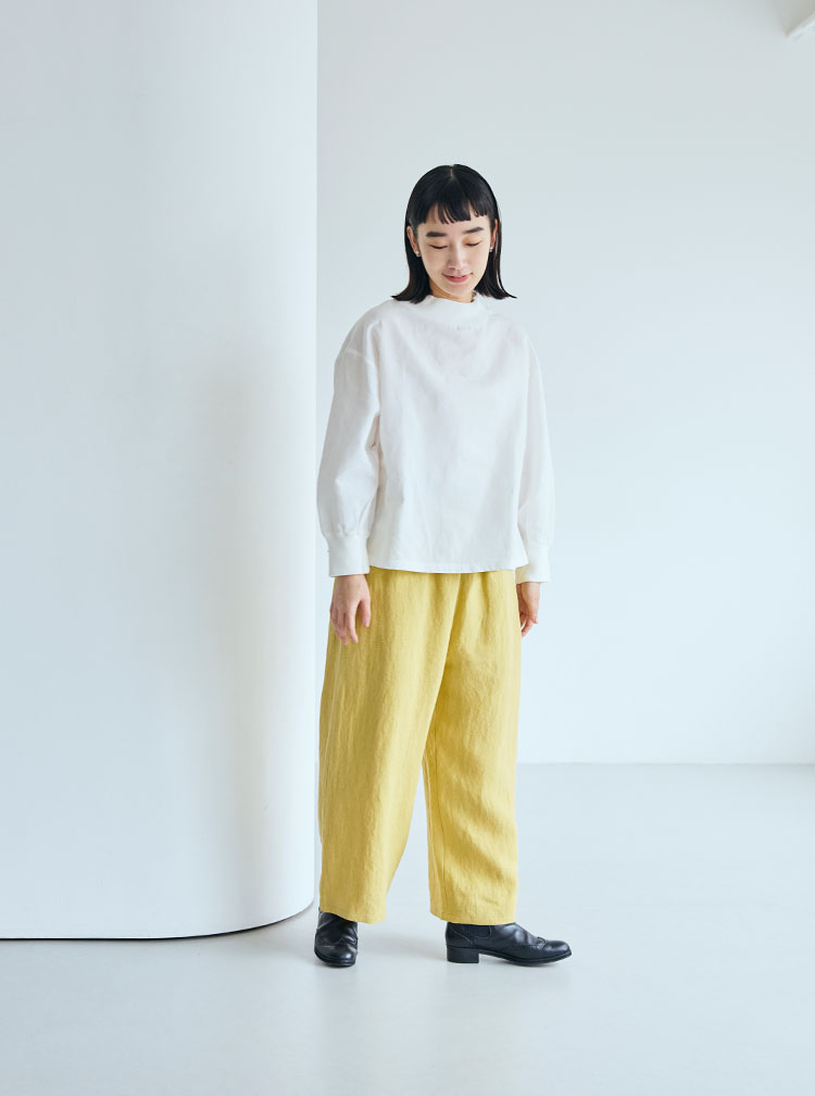 綿麻ハイネック