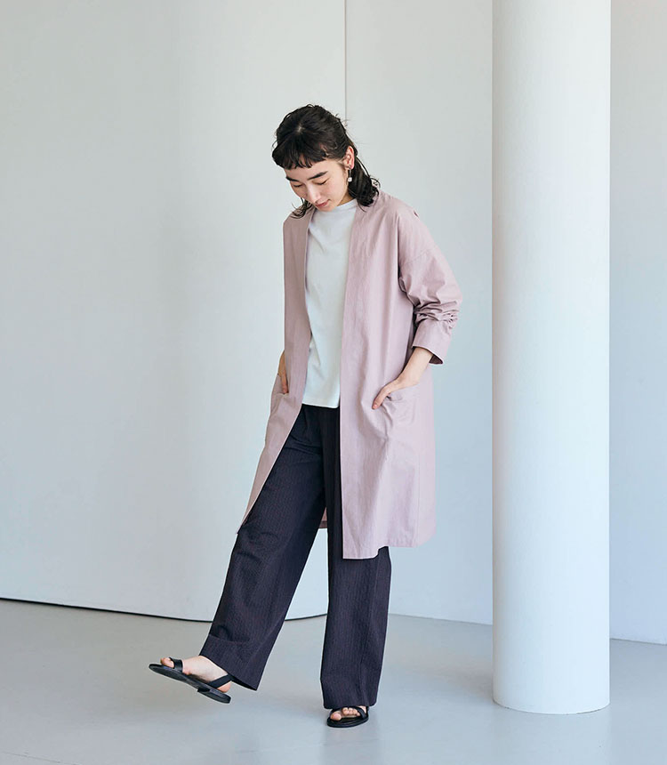 カーディガン感覚で使える羽織もの