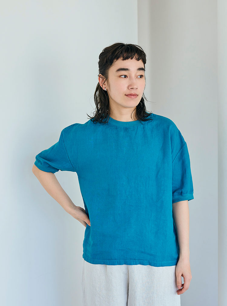 麻布Tシャツ コーディネートイメージ