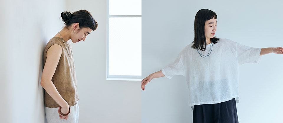 麻布Tシャツワイドとタンクトップが登場