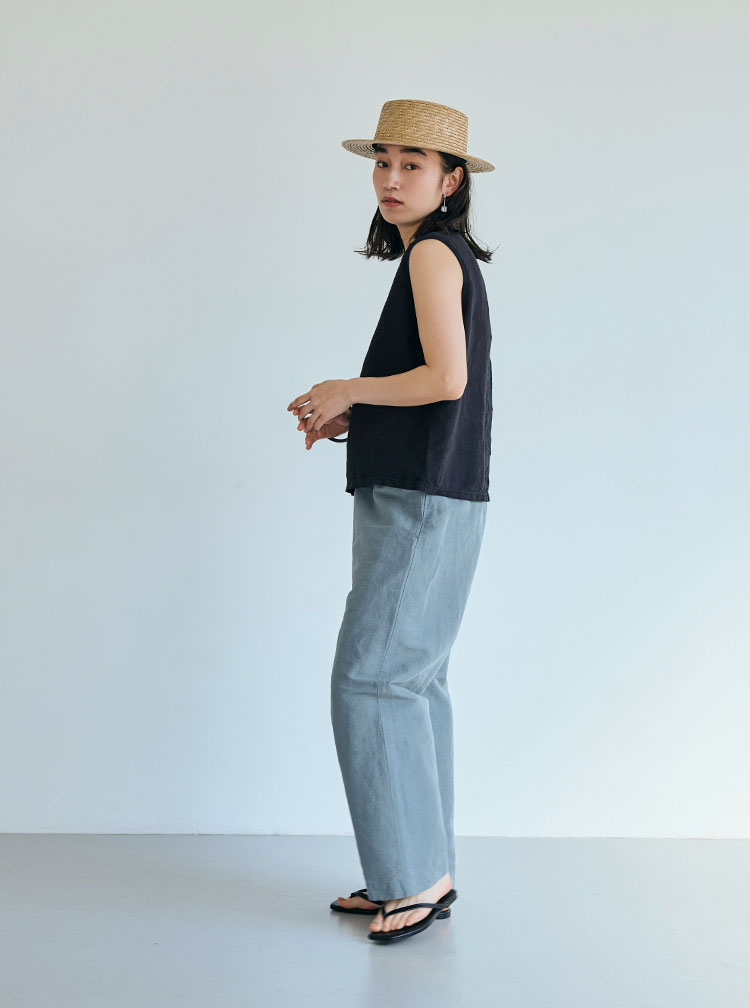 麻布Tシャツ コーディネートイメージ