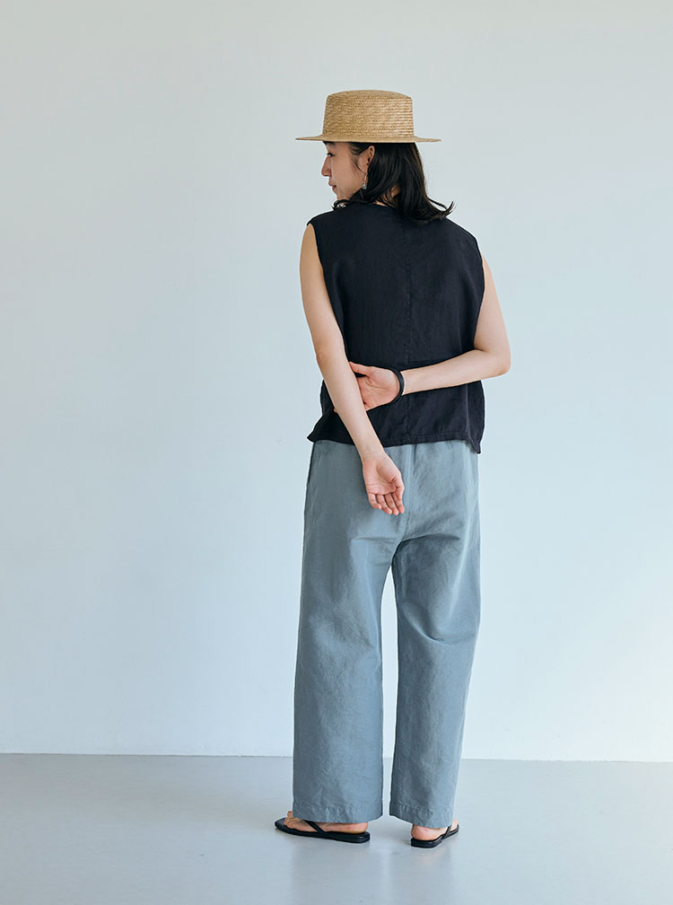 麻布Tシャツ コーディネートイメージ