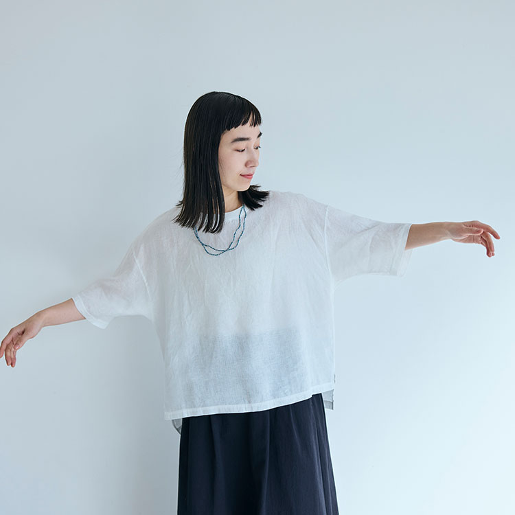麻布Tシャツ コーディネートイメージ