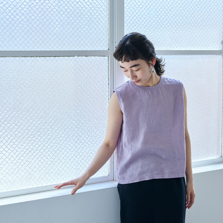 麻布Tシャツ コーディネートイメージ
