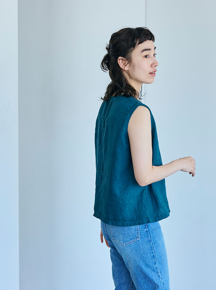 麻布Tシャツ コーディネートイメージ