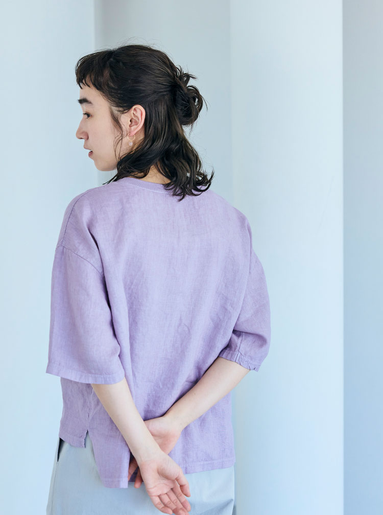 麻布Tシャツ コーディネートイメージ