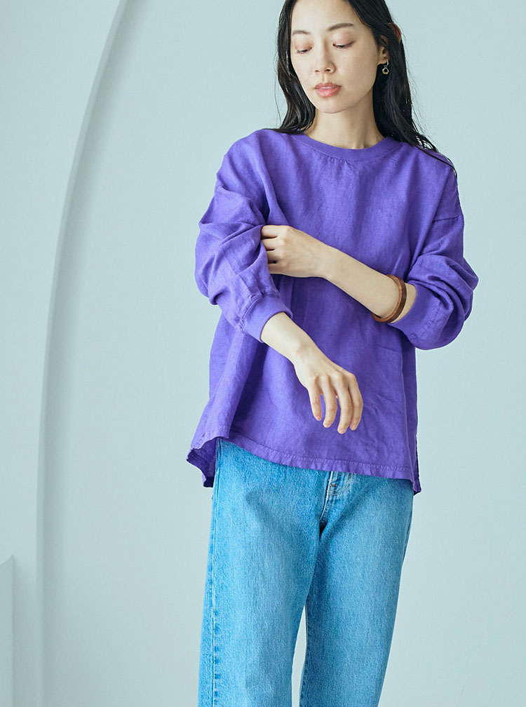 麻布Tシャツ コーディネートイメージ