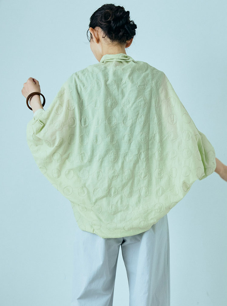 刺繍のボレロ　丸紋