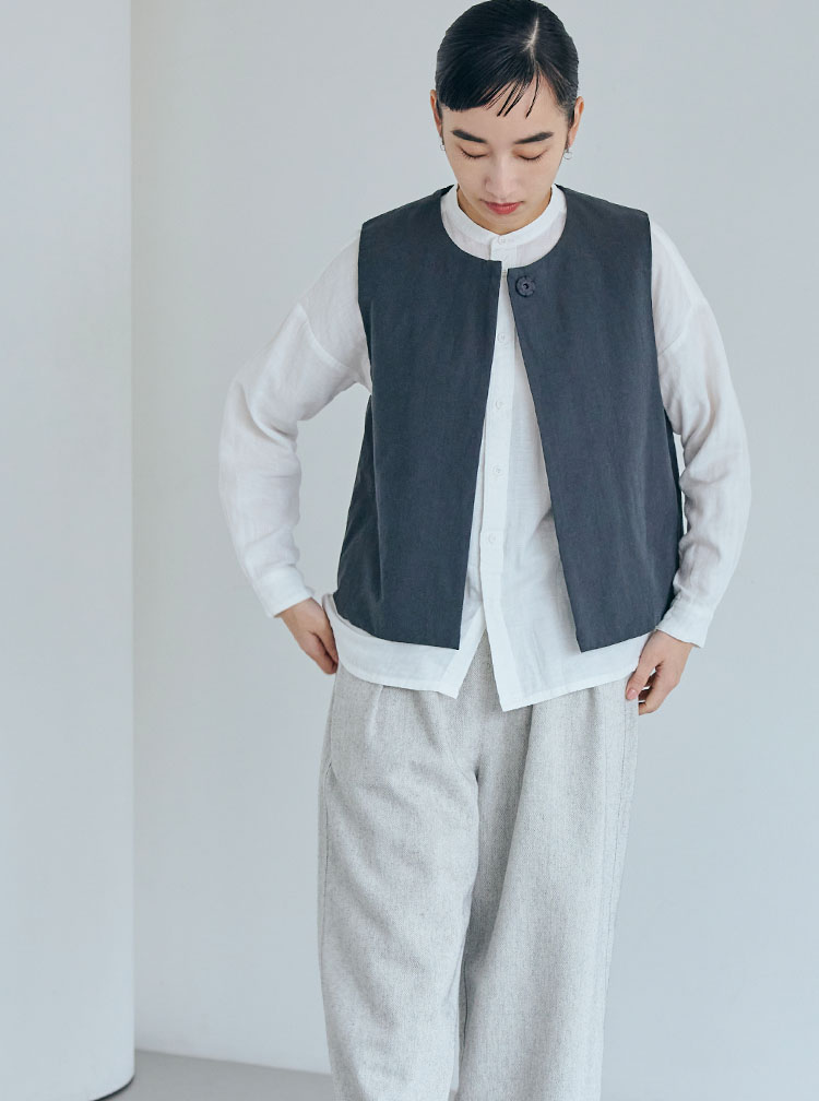 ヘンプ麻と綿コーディネートイメージ