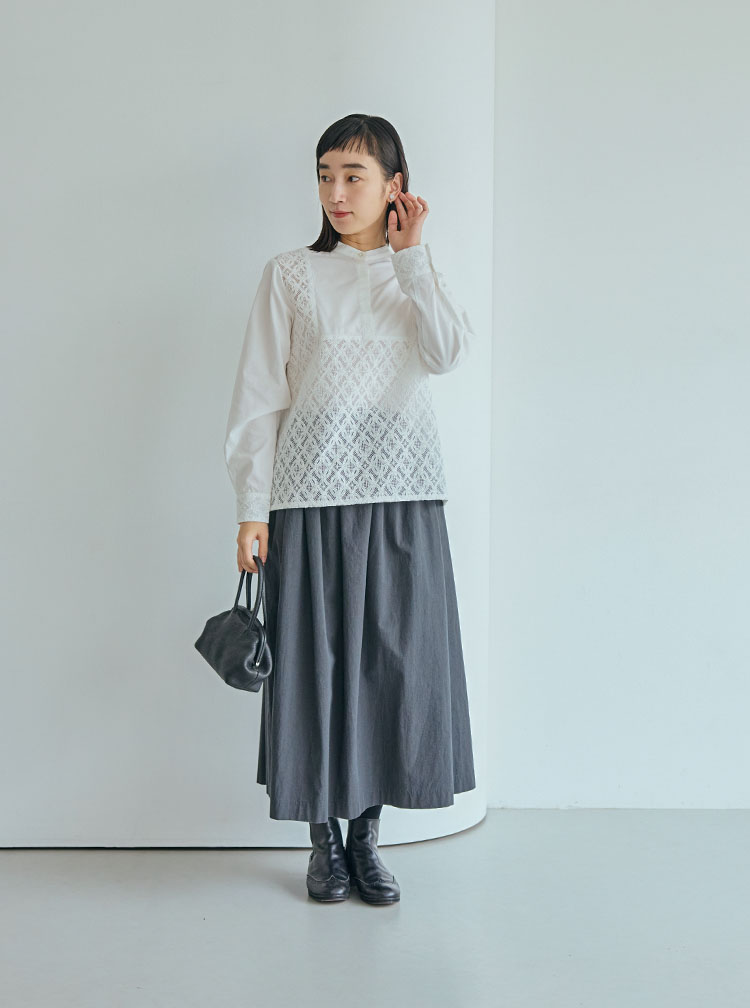 ヘンプ麻と綿コーディネートイメージ