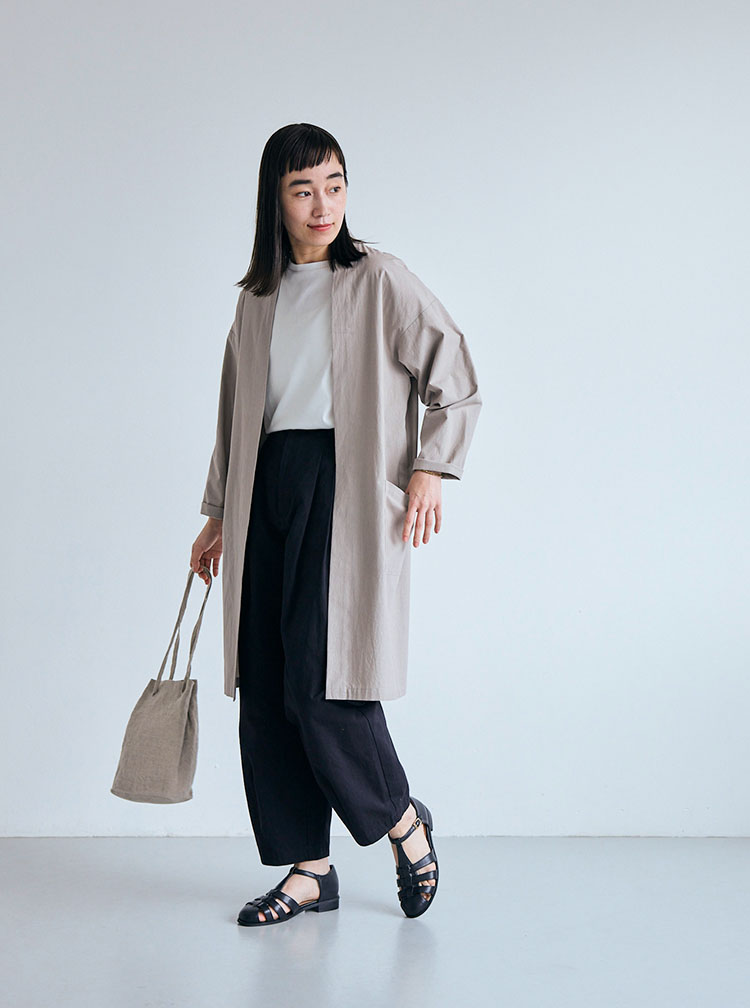 はっぴコートコーディネートイメージ