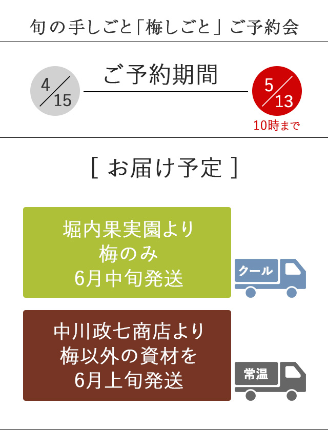旬の手しごとご予約会