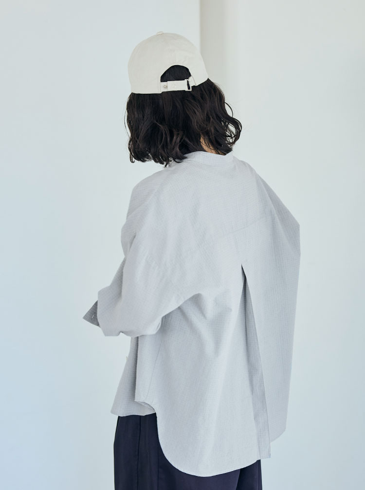 ドットドビーのシャツコート／ブラウス