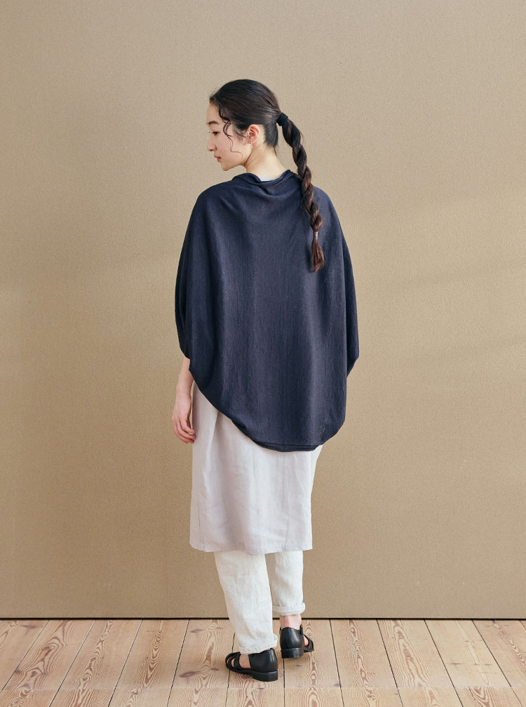 サイズフリーの麻の羽織り