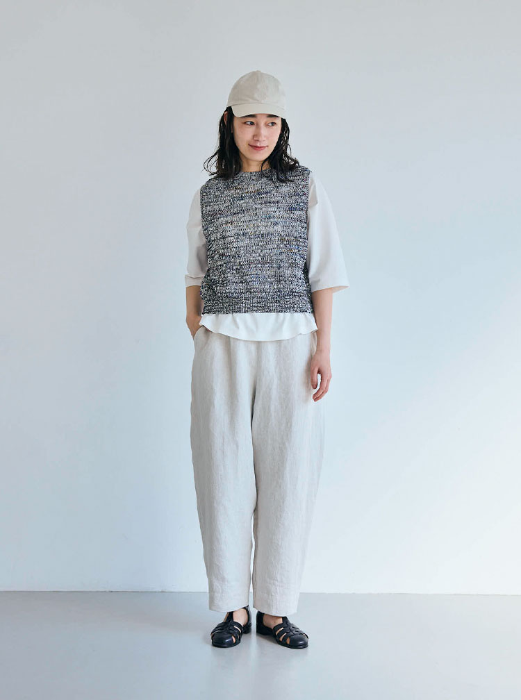 リネンデニムコーディネートイメージ