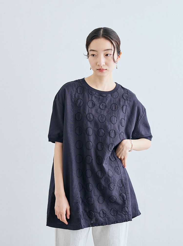 刺繍のボレロ　丸紋