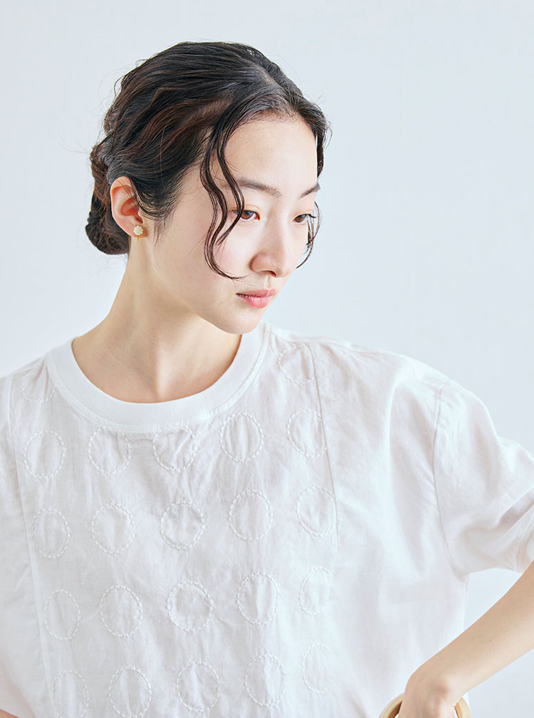 刺繍のボレロ　丸紋