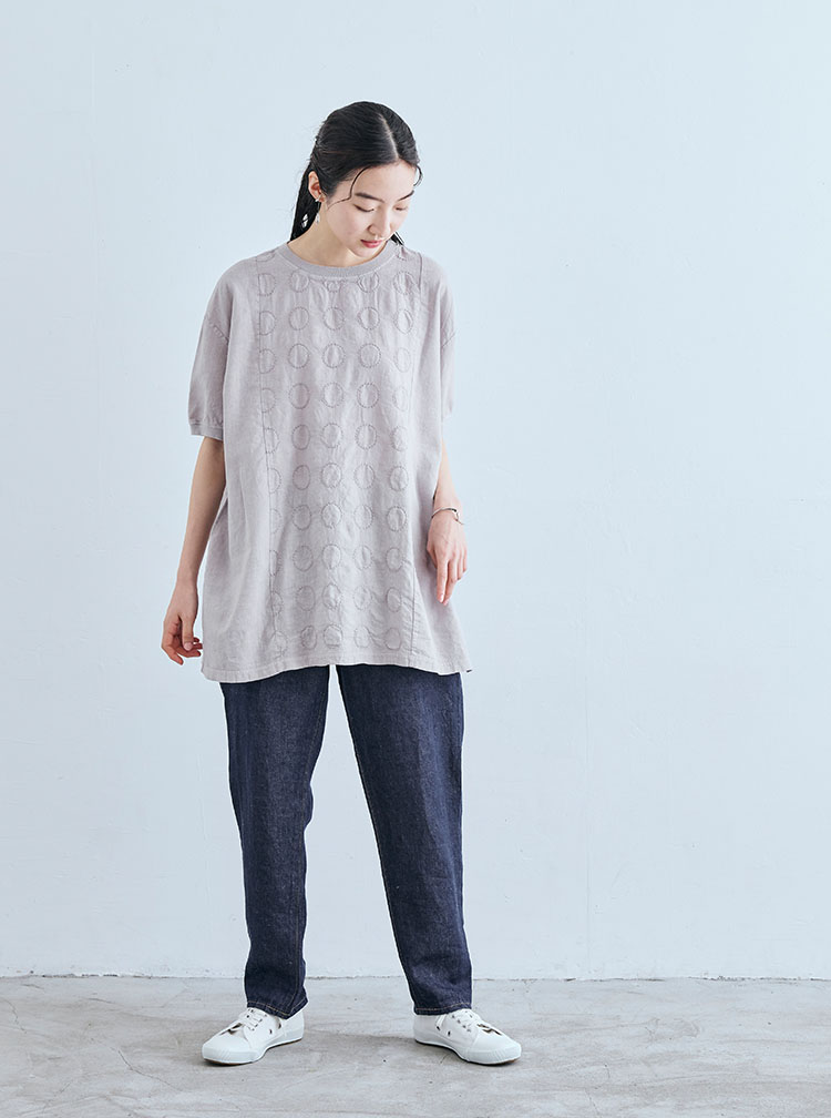 刺繍のボレロ　丸紋