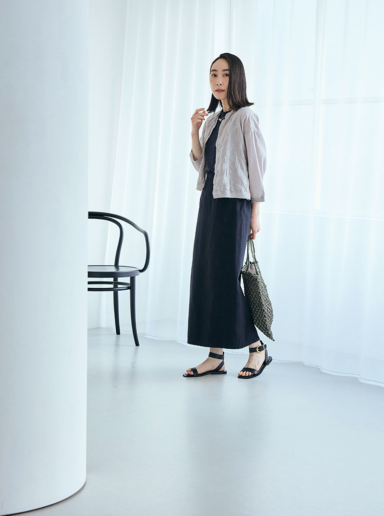 刺繍の七分袖シリーズ