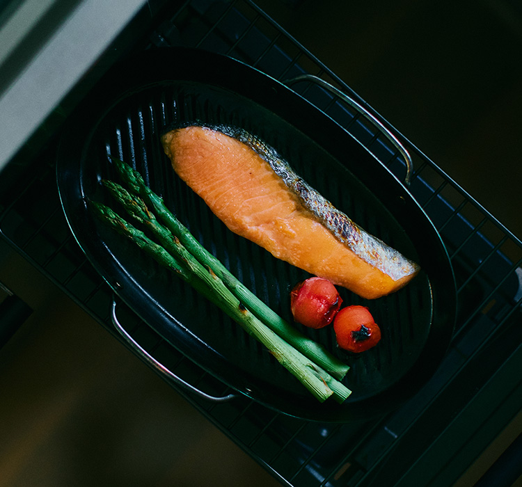 魚焼きグリルが汚れない鉄のグリル皿