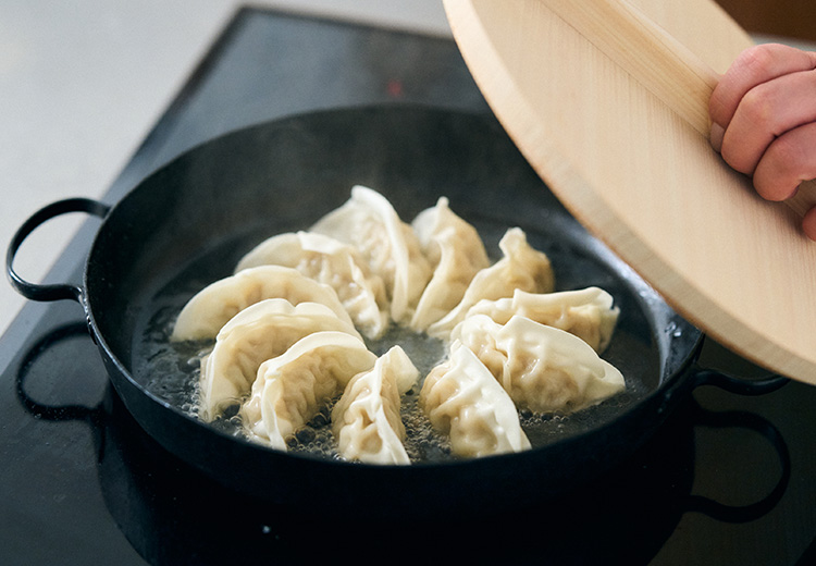 短時間でカリっと焼きあがる