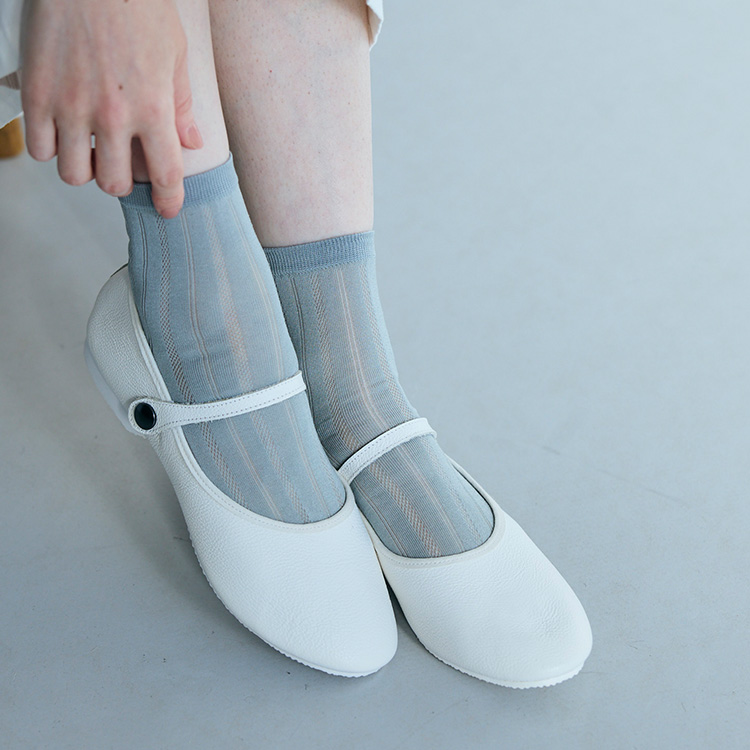 透かし編み靴下