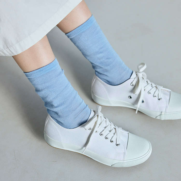 透かし編み靴下