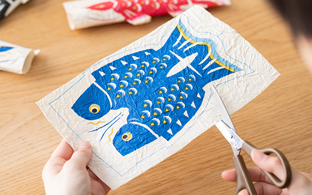 手漉き和紙の鯉のぼりをつくろう