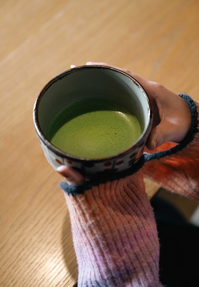 点ててもらった薄茶