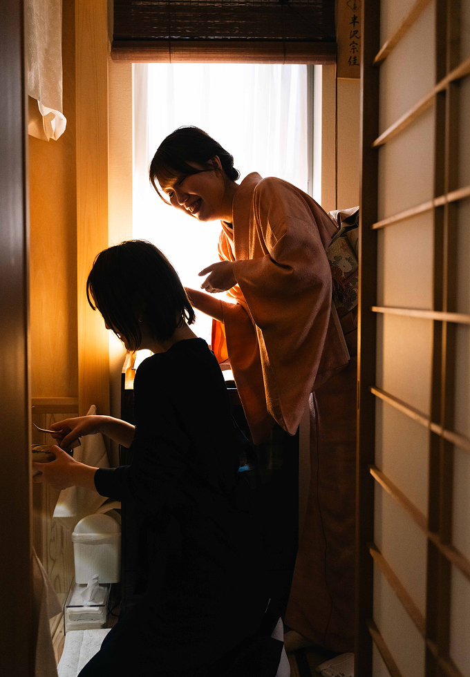 菅野さんもお稽古に