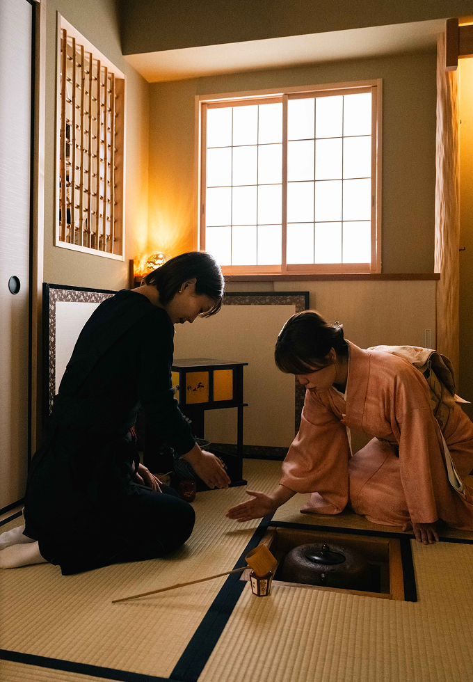 菅野さんもお稽古に