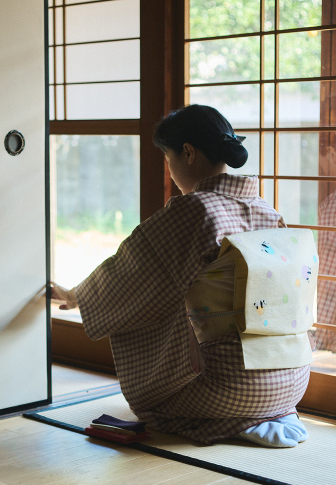 お茶室に入る前