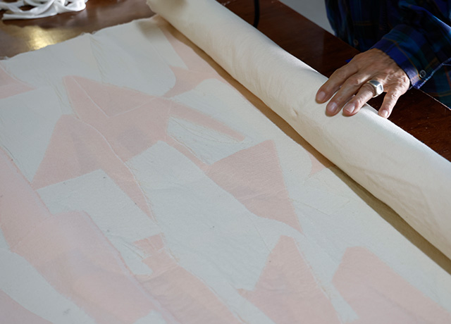 バラバラだった生地が一つに