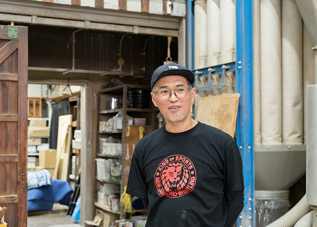 唐箕屋本店社長の小保田庸平さん。福井さんも唐箕屋で修業していたことがあり、その頃から親交が深く、日ごろからアイデアや情報を交換しているそう