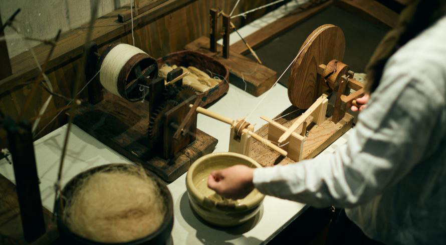 道具にふれることができます