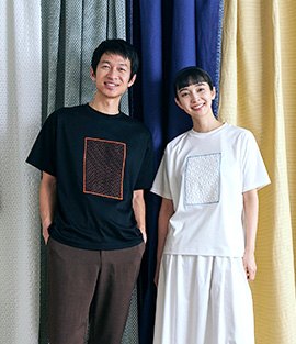 日本の布ぬのバスクシャツ