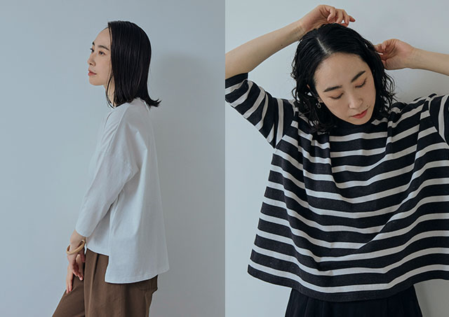 【新色・新柄ボーダー登場】大人の杢Tシャツ