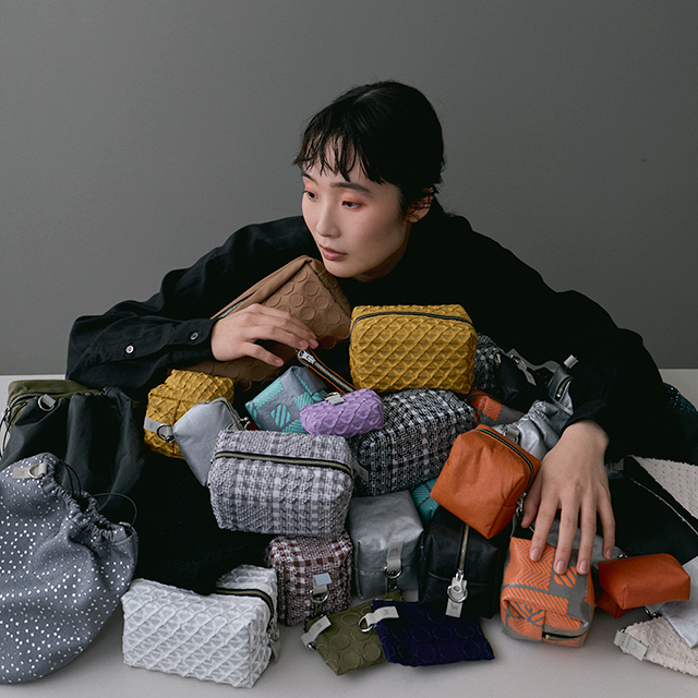 つなげて楽しい「日本の布ぬの」の小さな袋物