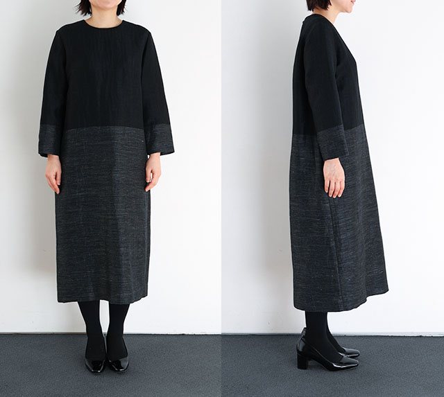 リネンコットンとサテンのジャケット