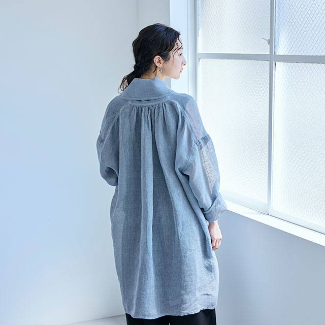 麻のかや織　ローブ