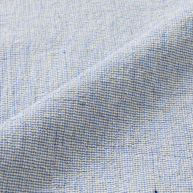 綿麻のちりめん織 開襟ブラウス