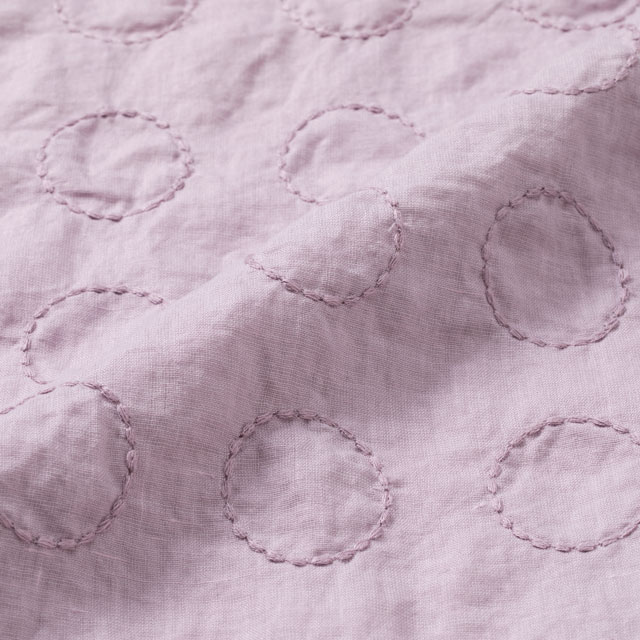 縁起のいい七宝紋を刺繍のモチーフに