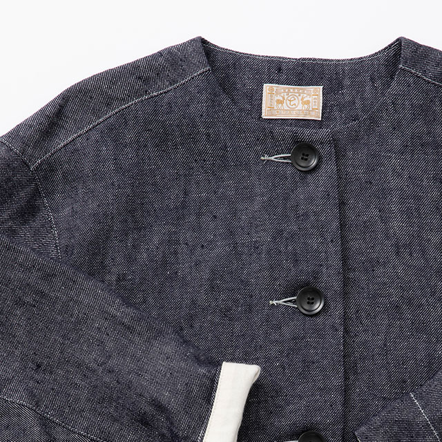 リネンデニムのジャケット